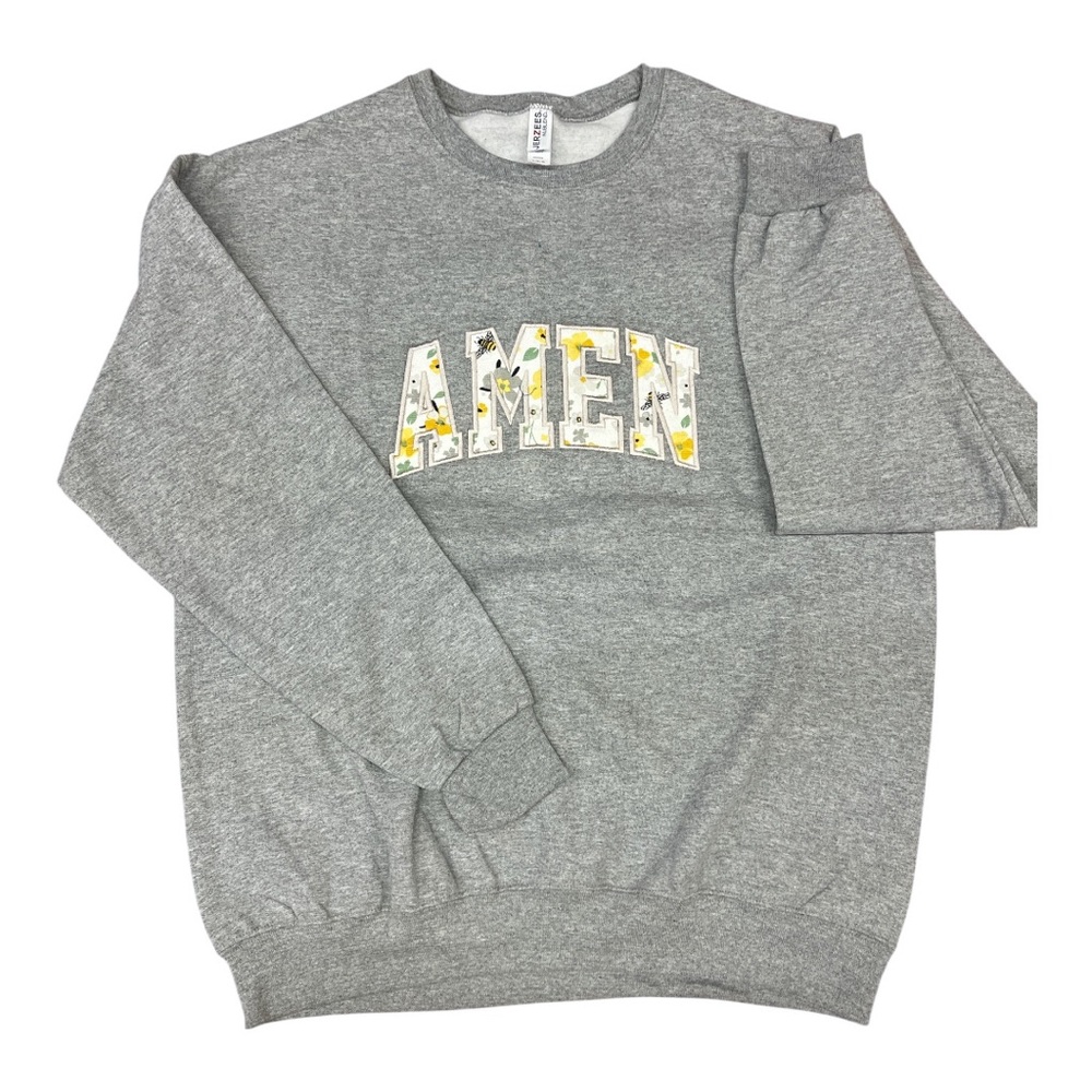 Jerzees Gray Graphic Women's Sweatshirt